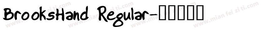 BrooksHand Regular字体转换